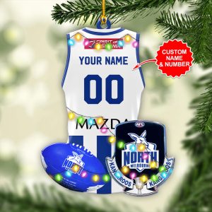 Personalized North Melbourne FC Custom Shape 2-sided Acrylic Ornament – VANDH 3846