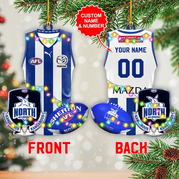 Personalized North Melbourne FC Custom Shape 2-sided Acrylic Ornament – VANDH 3846