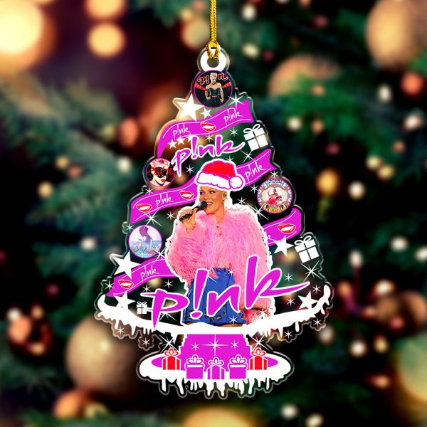 P!nk Custom Shape Clear 1-sided Acrylic Ornament - VANDH 3622