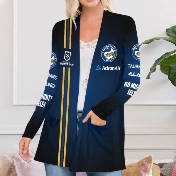 Parramatta Eels Women's Patch Pocket Cardigan - VANDH 3773