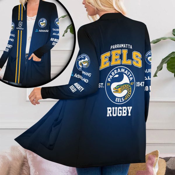 Parramatta Eels Women's Patch Pocket Cardigan - VANDH 3773