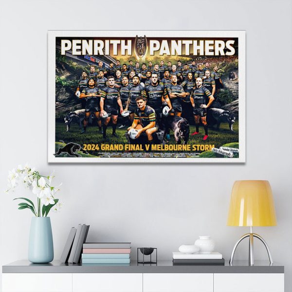 Penrith Panthers Rectangle Canvas With Inner Frame - VANDH 3650