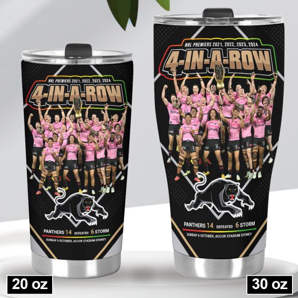 Personalized Penrith Panthers Tumbler Cup - VANDH 3652