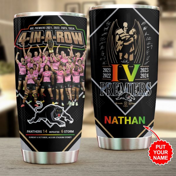 Personalized Penrith Panthers Tumbler Cup - VANDH 3652