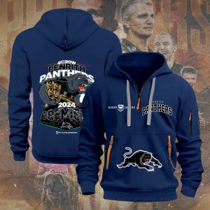 Penrith Panthers 2D Quarter Zip Hoodie - TANTN 8674