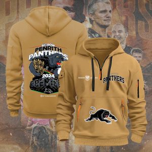 Penrith Panthers 2D Quarter Zip Hoodie - TANTN 8674