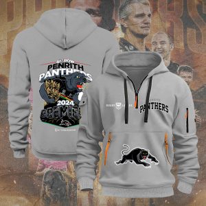 Penrith Panthers 2D Quarter Zip Hoodie - TANTN 8674