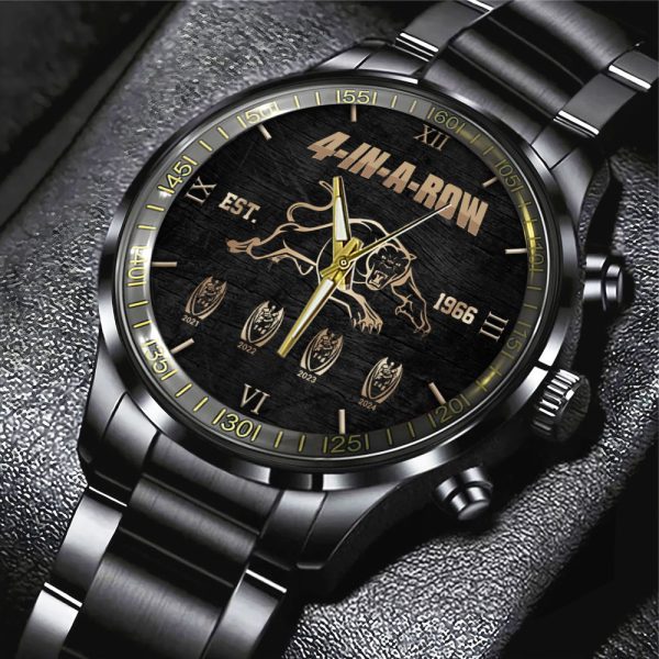 Penrith Panthers Black Stainless Steel Watch - MAITM 8294