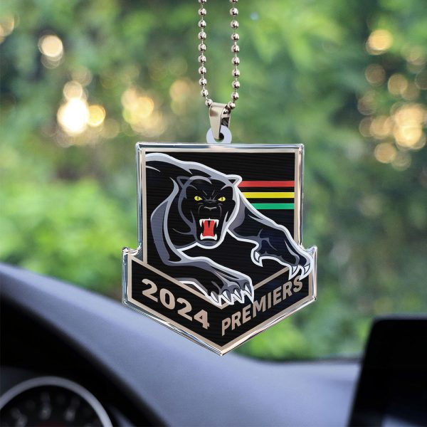 Penrith Panthers Custom Shape 2-sided Acrylic Car Ornament - TANTN 8607