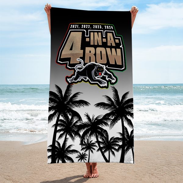 Penrith Panthers Rectangle Beach Towel - MAITM 8296