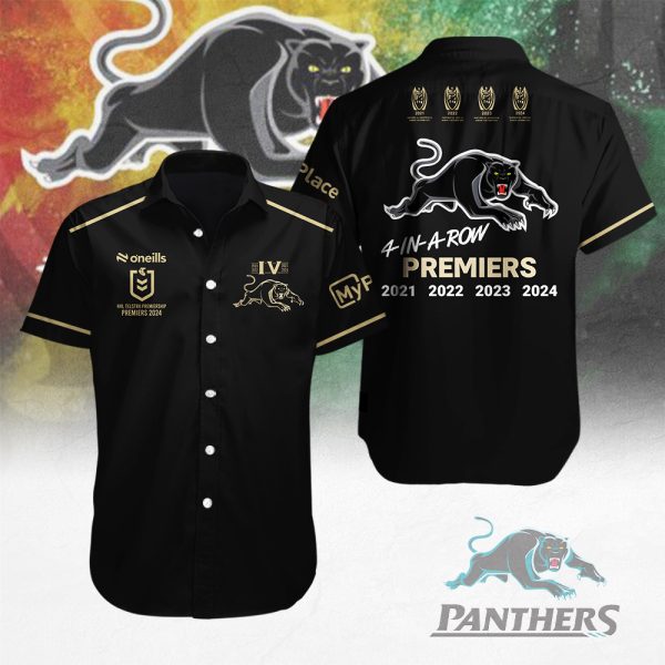 Penrith Panthers Short Sleeve Dress Shirt - MAITM 8457