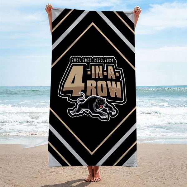 Penrith Panthers Rectangle Beach Towel - TANTN 8627