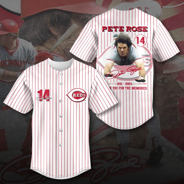 Pete Rose x Cincinnati Reds Baseball Jersey - HOATT 6624