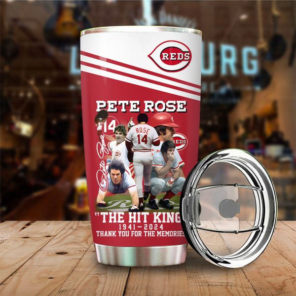 Pete Rose x Cincinnati Reds Tumbler Cup - TANTN 8725