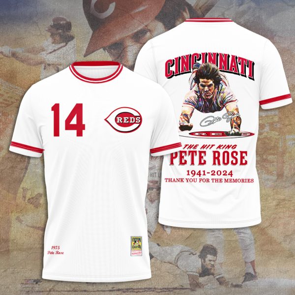 Pete Rose x Cincinnati Reds 3D Apparel – TANTN 8719