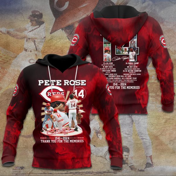 Pete Rose x Cincinnati Reds 3D Apparel – TANTN 8726