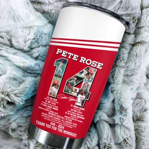 Pete Rose x Cincinnati Reds Tumbler Cup - TANTN 8727