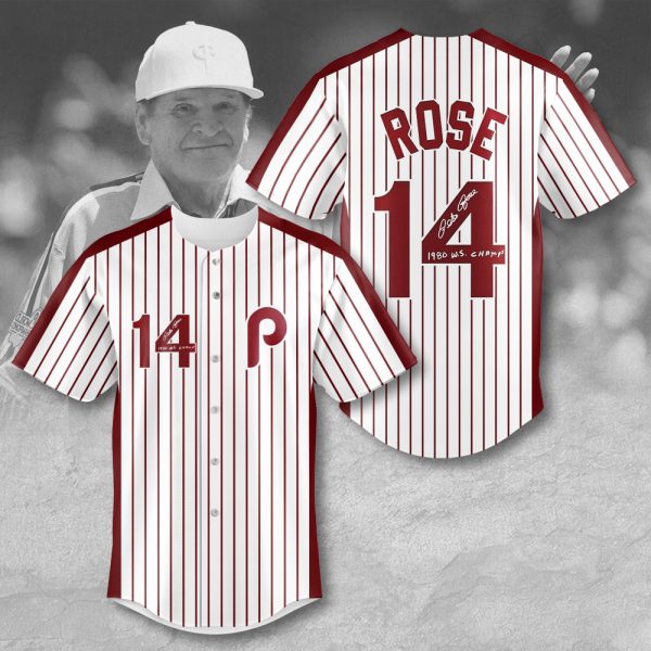 Philadelphia Phillies x Pete Rose Baseball Jersey - MAITM 8265