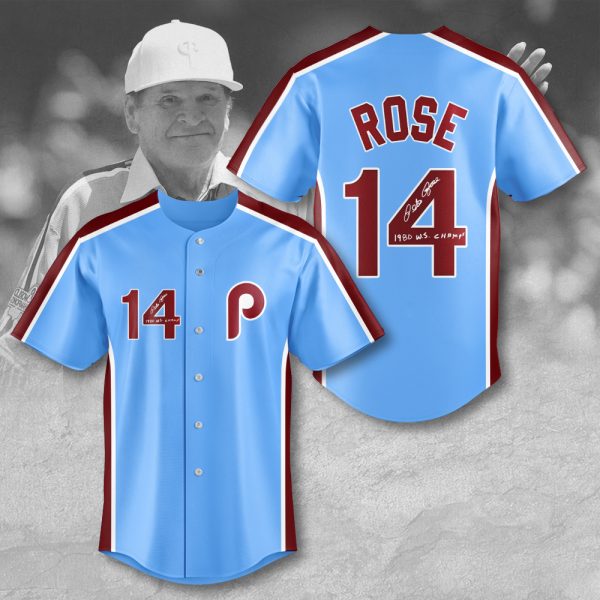 Philadelphia Phillies x Pete Rose Baseball Jersey - MAITM 8266