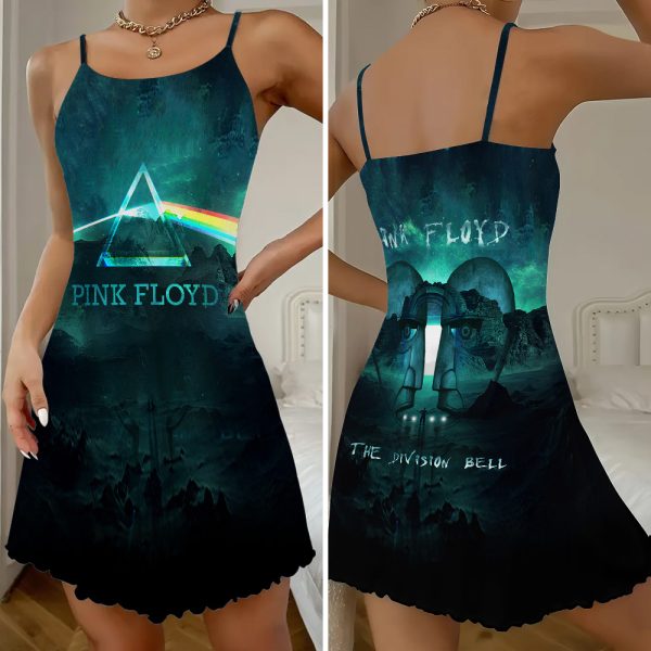 Pink Floyd 3D Strappy Swing Dress - GNE 1815