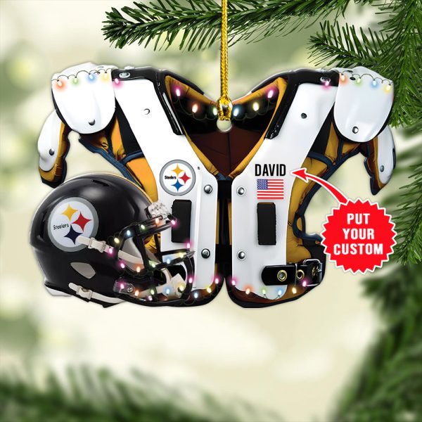 Personalized Pittsburgh Steelers Custom Shape 1-sided Acrylic Ornament - MAITM 8535