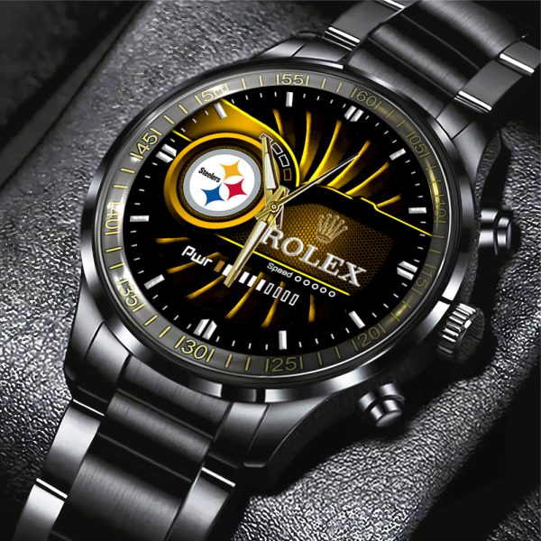 Pittsburgh Steelers x Rolex Black Stainless Steel Watch - MAITM 8510