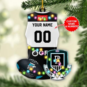 Personalized Port Adelaide FC Custom Shape 2-sided Acrylic Ornament – VANDH 3845