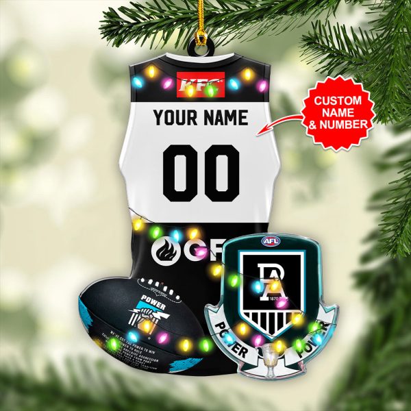 Personalized Port Adelaide FC Custom Shape 2-sided Acrylic Ornament – VANDH 3845