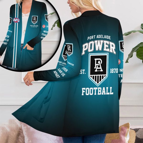 Port Adelaide FC Women's Patch Pocket Cardigan - VANDH 3765