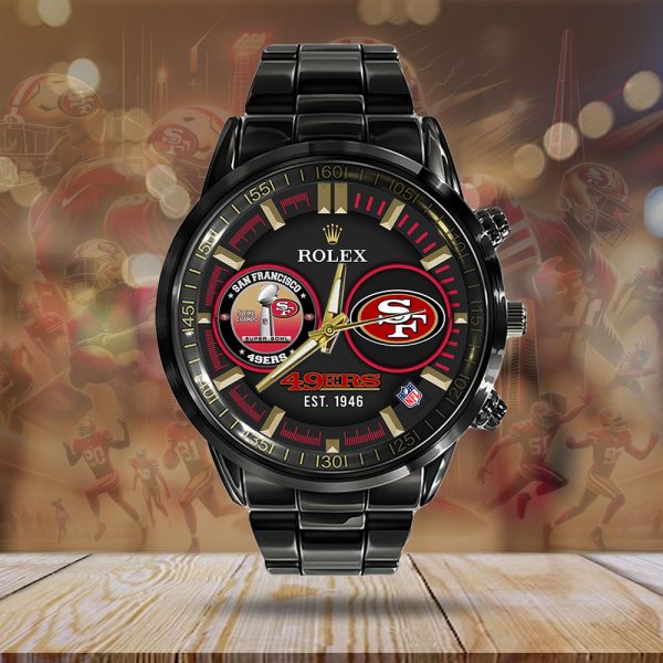 San Francisco 49ers x Rolex Black Stainless Steel Watch - MAITM 8456