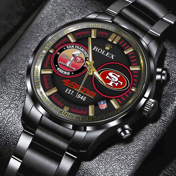 San Francisco 49ers x Rolex Black Stainless Steel Watch - MAITM 8456