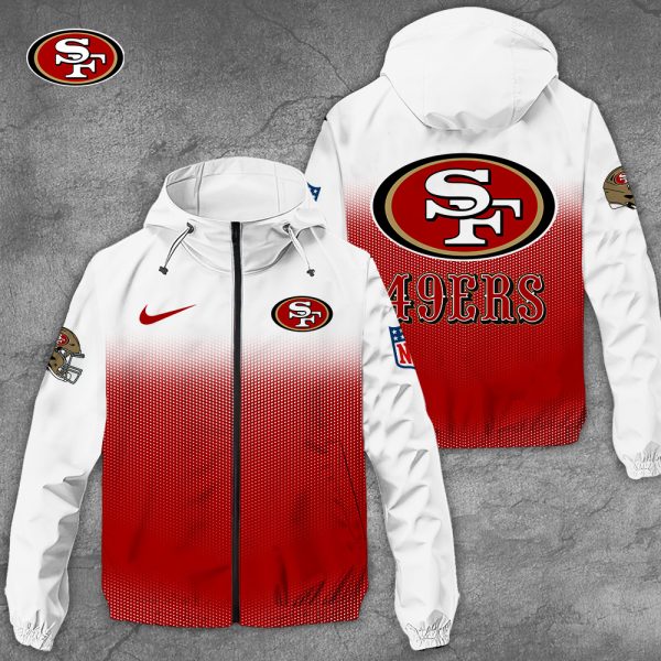 San Francisco 49ers 3D Windbreaker Jacket - TANTN 9003