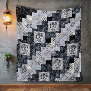 Sugar Skull Quilt Blanket - VANDH 3720