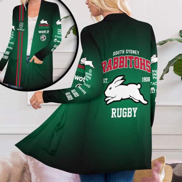 South Sydney Rabbitohs Women's Patch Pocket Cardigan - VANDH 3774