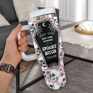 Personalized Sugar Skull 40oz Stanley Tumbler - VANDH 3722