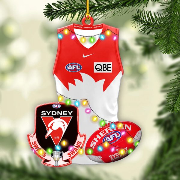 Personalized Sydney Swans Custom Shape 2-sided Acrylic Ornament – VANDH 3847