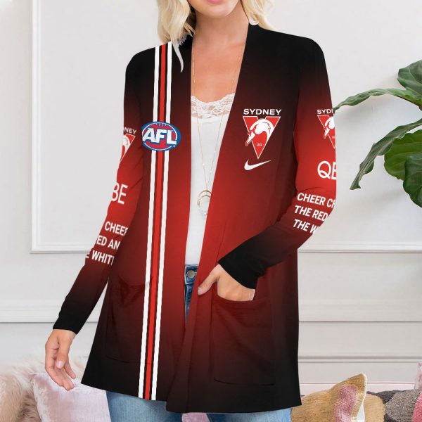 Sydney Swans Women's Patch Pocket Cardigan - VANDH 3766