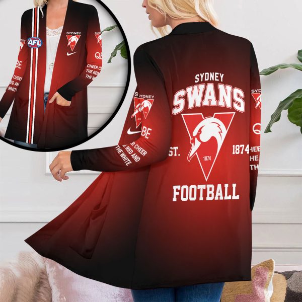 Sydney Swans Women's Patch Pocket Cardigan - VANDH 3766