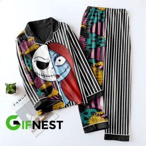 The Nightmare Before Christmas Button Down Pajamas Set – HOATT 6705