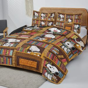 Snoopy: The Peanuts Movie x Reading Quilt Bedding Set - VANDH 3735