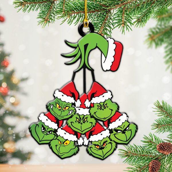 The Grinch Custom Shape 2-sided Acrylic Ornament – HOATT 6792