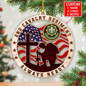 Personalized Veterans Custom Shape 2-sided Acrylic Ornament – GNE 1746