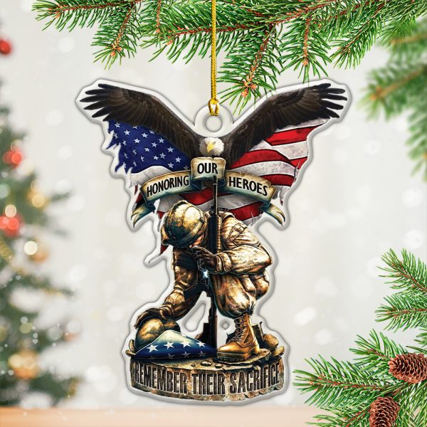 Veterans Custom Shape 1-sided Acrylic Ornament - HOATT 6678