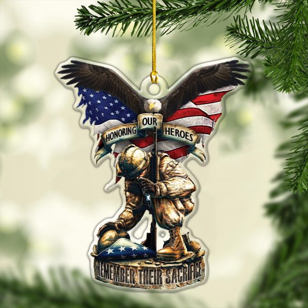 Veterans Custom Shape 1-sided Acrylic Ornament - HOATT 6678