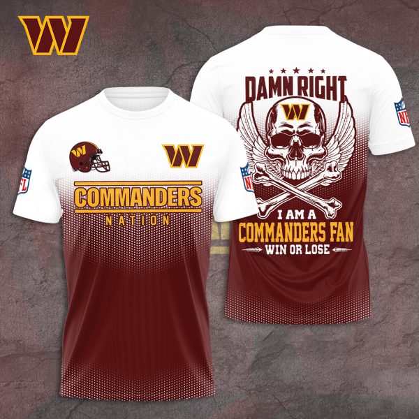 Washington Commanders 3D Apparel – TANTN 8707