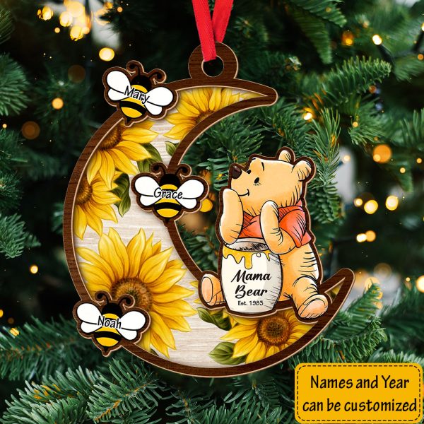 Personalized Winnie The Pooh Layered Wood Ornament - VANDH 3780