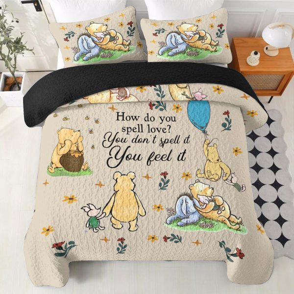 Winnie the Pooh Quilt Bedding Set - VANDH 3747