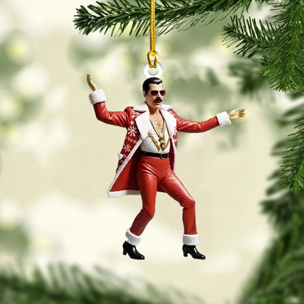 Freddie Mercury Custom Shape 2-sided Acrylic Ornament - MAITM 8906.1