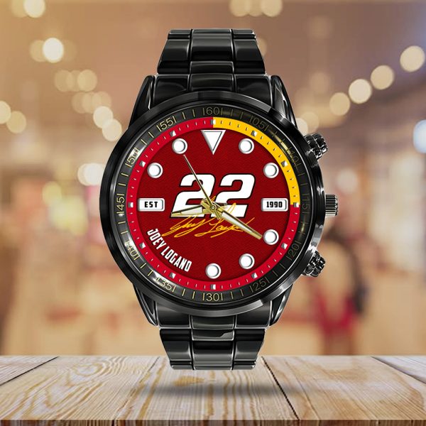 Joey Logano Black Stainless Steel Watch - HOATT 7043