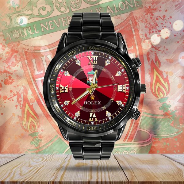 Liverpool x Rolex Black Stainless Steel Watch - MAITM 8699